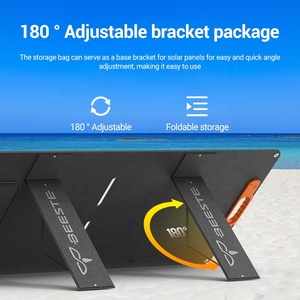 Panneau solaire monocristallin portable pliable de 100W sur mesure pour le camping et la recharge - Product Image 4