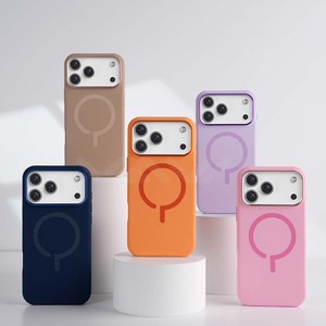 เคสโทรศัพท์ซิลิโคนเหลวแบบแม่เหล็กพร้อมกรอบเลนส์สำหรับ iPhone 11 12 13 14 15 16 17 Pro Max ขายส่ง - Product Image 6