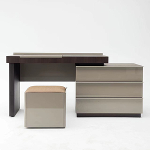 Tocador de maquillaje minimalista con espejo abatible, gran oferta, mesa de maquillaje compacta para espacios pequeños, decoración moderna para el hogar - Product Image 2