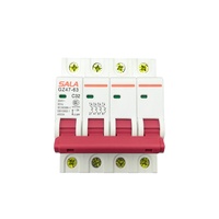 Disjoncteur miniature de haute qualité 63A C16 GZ47-63 220V pour usage domestique