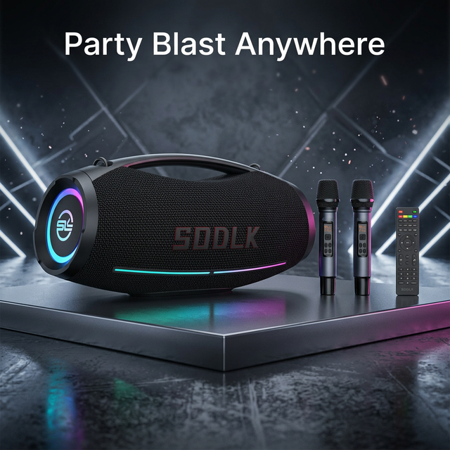 2026 NEW SODLK S1615 PRO 500W Outdoor Party  Boombox with Deep Bass Subwoofer  Karaoke & Family Gathering USB /AUX /MIC