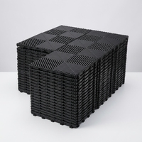 Dalles de sol modulaires antidérapantes pour la maison, le garage, l'atelier, sol en plastique facile à nettoyer pour les ateliers de lavage de voitures