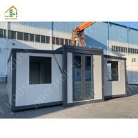 Maison préfabriquée en conteneur extensible de 20 pieds avec 2 3 chambres toilette extensible bureau camp