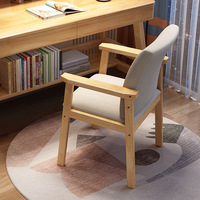 Chaise à dossier en bois massif de style scandinave - Chaise de bureau et de salle à manger moderne à hauteur réglable pour l'étude des enfants, meubles de maison