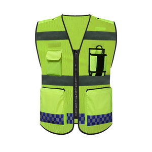 Mingrui hi vis作業服ユニフォームキッズハイビスベスト、ジップポケット付きプレミアム反射安全ベストで視認性を向上 - Product Image 3