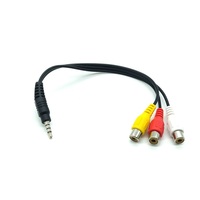 Mini prise téléphonique TRRS 3.5mm vers câble 3 RCA
