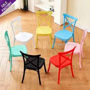 Factory Direct Sale Multiple Color Options Resin Plastic Stacking Party Wedding Banquet Event Crossback Kids <b>Chairs</b> - Product Image 1