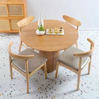 Table à manger multifonctionnelle en bois massif de style européen Quiet Wind pour petits appartements, 4 à 8 places, utilisation dans le salon et la salle à manger