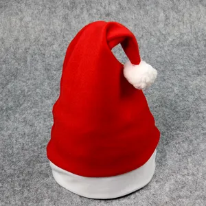 Bán Buôn Tùy Chỉnh Trẻ Em Dành Cho Người Lớn Cực Đồng Bằng Santa Hat Lông Cừu Giáng Sinh Hat Cho Xmas Đảng