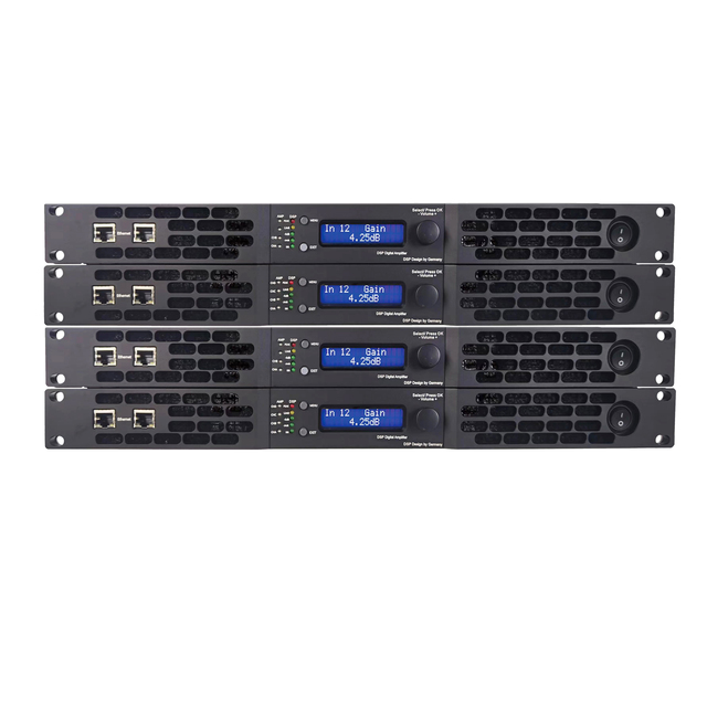 MORIN X1304 4x3000W 8 Class D DSP Amplifier 2-Channel Gallium Nitride Chip 90-270V