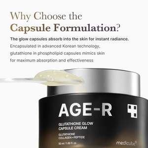 Crème Visage Capsule Éclat AGE-R : Hydratant Liftant Instantané au Collagène et Peptides pour Teint Irrégulier, <span class=keywords><strong>Anti</strong></span>-<span class=keywords><strong>Rides</strong></span> et Protection <span class=keywords><strong>Solaire</strong></span> - Product Image 4