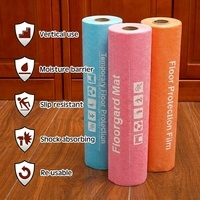 Film de protection de sol jetable temporaire, meilleur que le papier de protection Ram Board, léger, facile à transporter et à installer