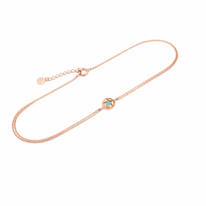 Joyería fina turquesa CZ piedra estrella diseño geométrico encanto pulsera turco hecho a mano venta al por mayor 925 plata esterlina - Product Image 2