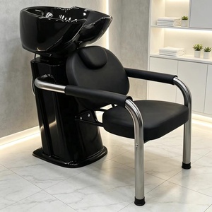 Cheap <b>Portable</b> Luxury Barbershop Equipment Shampoo Backwash Hair Washing Chair Shampoo <b>Bed</b> for Salon - Product Image 1