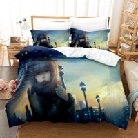 Drap de lit Queen Size imprimé personnalisé dessin animé ensemble de literie pour enfants ensemble de housse de couette ensemble de literie pour enfants