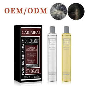 Afrikalılar İçin Çok Satan Yarı Kalıcı Siyah Boya %100 Beyaz Saçları Kapatır Renk Kremi 500ml*2 - Product Image 1