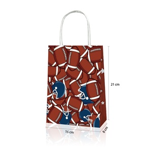 Rugby Gift Paper <strong>Bags</strong> with Handles Touch Down <strong>Football</strong> <strong>Party</strong> Favor <strong>Bags</strong> Kids Treat Candy Goodies <strong>Bag</strong> for Sports <strong>Party</strong> Supplies - Product Image 4