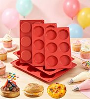 Moules à œufs en silicone réutilisables, antiadhésifs, compatibles lave-vaisselle et four, épaisseur personnalisable pour muffins anglais et sandwichs