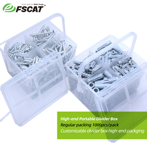 FSCAT Garantie de qualité Résistant aux chocs Étanche Nylon Expand Wall Plugs avec trous Ancres de mesure en pouces - Product Image 6