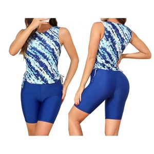 Women <b>Swimming</b> <b>Costumes</b> Wholesale Race Swimwear Two Piece Bathing Suits Swimsuits Top <b>With</b> <b>Shorts</b> Beach Party Water Sports Yoga - Product Image 2