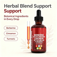 Stock USA - Livraison Directe - Gouttes Liquides de Complexe de Berbérine 60ml - Extrait Herbal pour la Gestion du Poids