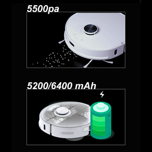 หุ่นยนต์ดูดฝุ่นถูพื้นออลอินวัน 5500Pa พร้อมฟังก์ชั่นล้างด้วยน้ำร้อนในตัว - Product Image 4