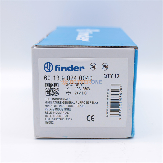 Brand New 60.13.9.024.0040 General Purpose Relay, 3PDT, 10A, 24VDC, 11-Pin Octal Terminal Relay