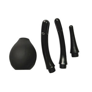 Douche anale de 350 ml avec 3 buses Douche anale confortable en PVC Jouets sexuels pour adultes pour hommes et femmes Nettoyage <span class=keywords><strong>anal</strong></span>/vaginal Douche - Product Image 4