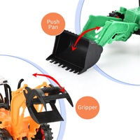Vente en gros de mini tracteurs agricoles en plastique pour enfants, modèle de camion à friction, jouet de voiture de ferme à inertie