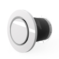 Grille de Diffusion d'Air en Plastique ABS MIA 75mm, Système de Ventilation, Couvercle de Ventilation HVAC pour Utilisation Extérieure et en Sous-sol