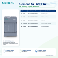 Contrôleur logique programmable SIEMENS S7 1200 G2 PLC, module de contrôle dédié, 6es7214-1hh50-0xb0 6es7214-1ah50-0xb0