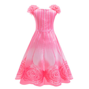 Glinda rosa principessa ragazze <span class=keywords><strong>film</strong></span> 'cattivo' vestito Cosplay di Halloween con accessori per festa di compleanno per bambini e carnevale - Product Image 2