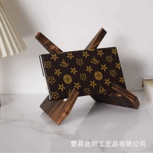 Wooden Record Holder Tablet <b>Pc</b> <b>Stand</b> Desktop Book Rack For Recipe Menu Display - Product Image 3