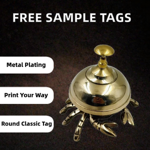 Échantillon Gratuit : Plaques d'identification rondes en laiton poli pour chiens, vierges pour sublimation et gravure, style traditionnel - Product Image 2