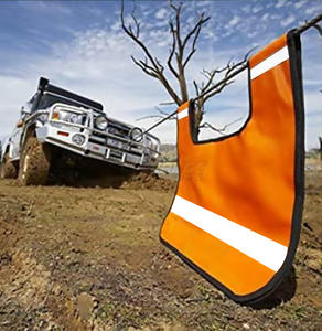 오프로드 트레일러 용 비상 도구 키트 노란색 나일론 행잉 로프 댐퍼 반사 스트립 경고 케이블 플래그 윈치 댐핑 패드 - Product Image 5