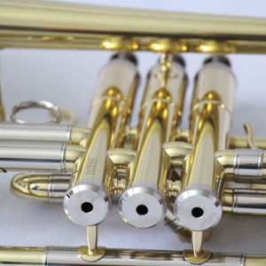 Cornet en laiton laqué or <span class=keywords><strong>pas</strong></span> cher avec étui pour la vente en gros - Product Image 4