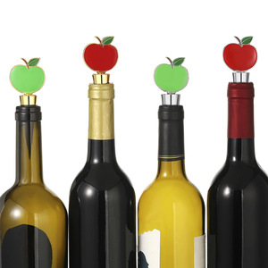 Bouchon de bouteille en alliage rouge et vert pour vin, cadeau de fête - Product Image 2