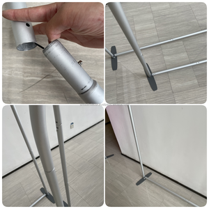 Estructura de Tubos Rectangulares Geométricos de Acero Inoxidable para Fondo de Boda, Diseño de Espejo Dorado/Plateado, 100x200-220cm, Modelo D-064 - Product Image 3