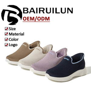 <span class=keywords><strong>Scarpe</strong></span> Casual <span class=keywords><strong>da</strong></span> <span class=keywords><strong>Donna</strong></span> OEM ODM alla Moda, Stile Sportivo Primaverile e Autunnale, Slip-On Comode in Morbida Rete per Corsa e Passeggio - Product Image 1