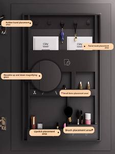 Custom moderno 2 <span class=keywords><strong>porte</strong></span> LED luci da bagno Anti-nebbia caratteristica <span class=keywords><strong>specchio</strong></span> resistente all'acqua armadietto dei medicinali per alberghi ville appartamenti - Product Image 5