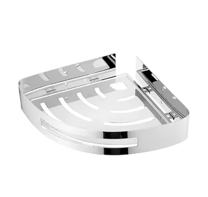 Estante de Baño de Acero Inoxidable para Esquina, Acabado Pulido, Ahorro de Espacio, de Una Sola Capa, Diseño Minimalista - Product Image 5