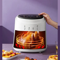 Gril de friteuse à air électrique numérique Offre Spéciale de 6,5 L fonctions de cuisson 8 en 1 avec écran tactile intelligent gril sans fumée et Ar Flyer