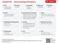 Sistema POS Inteligente Todo en Uno con Impresora, Pantalla Táctil Capacitiva, Garantía de 3 Años, Certificación CE/FCC/ROHS, para Restaurantes y Tiendas de Té con Leche