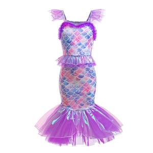 Vestido de Lentejuelas con Cola de Sirena para Niñas, Estilo Princesa, Sin Mangas, a la Moda, para Disfraces de TV y Películas, Marca HP - Product Image 5