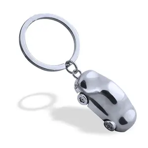 Stock zinc alloy men's 3D mini metal car keychain