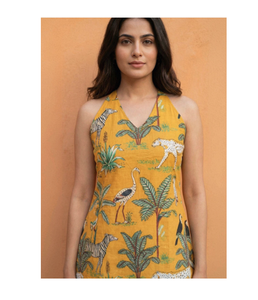 Kurti Corto de Verano para Mujer, Algodón con Estampado Floral, Ligero, Informal, Estilo Étnico, Túnica Moderna para Uso Diario, Diseño Elegante y Cómodo - Product Image 2