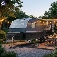 Caravane semi-tout-terrain CAMPTRL pour 2 à 6 personnes, fabrication directe d'usine, camping-car 4x4, caravanes de voyage à vendre