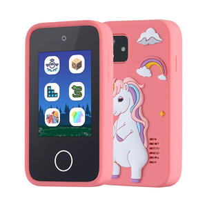 Appareil photo numérique pour enfants en silicone 3D, écran tactile, double objectif, capture d'images, jeu éducatif précoce, appareil photo multifonction, jouet - Product Image 1