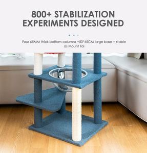 Kinghon Árbol rascador para gatos personalizado, de moda, al por mayor, con diseño de flores, interactivo, con juguetes de sisal - Product Image 6