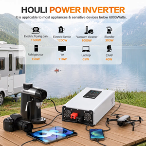 HOULI 4000W-10000W Single Phase Pure Sine Wave Inverter for <b>Solar</b> RV Camper Truck Home Backup & off Grid <b>Power</b> - Product Image 6